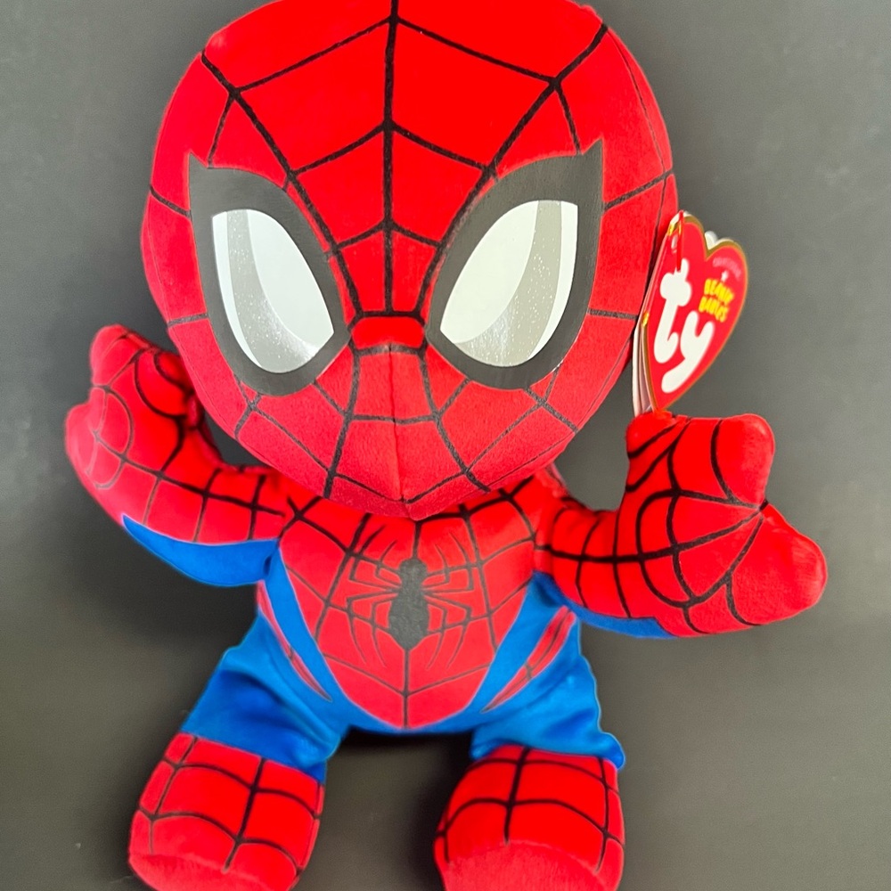 Ty Marvel Spider-Man Plush - Red and Blue